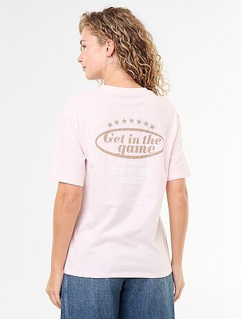 Camiseta oversize con mensaje