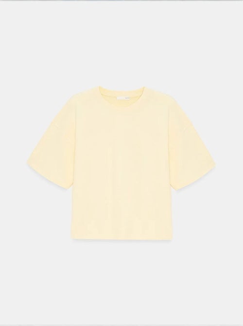 Camiseta oversize de algodón con cuello redondo dilvin - Kiabi