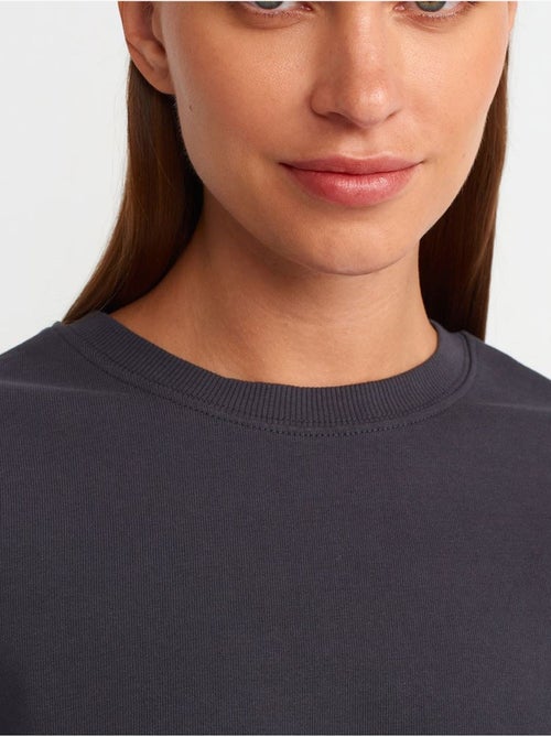 Camiseta oversize de algodón con cuello redondo dilvin - Kiabi
