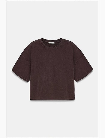 Camiseta oversize de algodón con cuello redondo dilvin