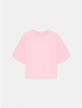 Camiseta oversize de algodón con cuello redondo dilvin