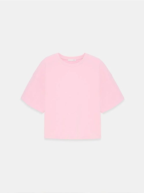 Camiseta oversize de algodón con cuello redondo dilvin - Kiabi