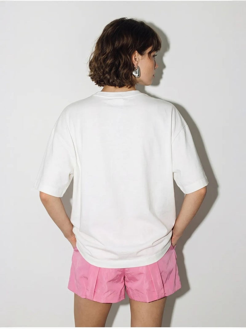 Camiseta oversize de algodón con estampado de leopardo lucci Blanco - Kiabi