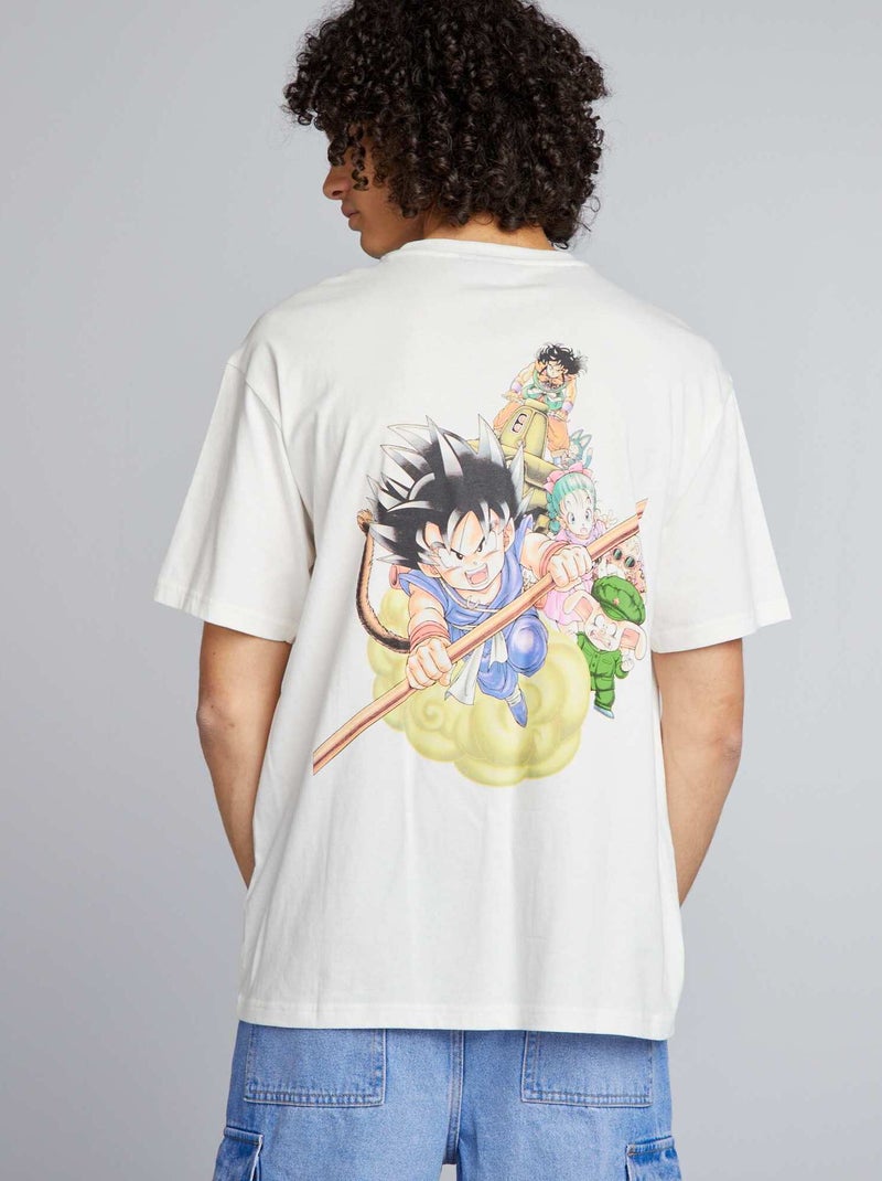 Camiseta oversize de algodón 'Dragon Ball Z' BLANCO - Kiabi