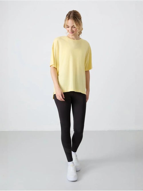 Camiseta oversize de algodón-modal con cuello redondo tommy - Kiabi