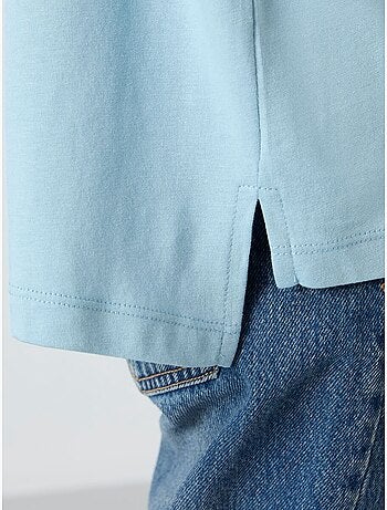 Camiseta oversize de algodón-modal con cuello redondo tommy