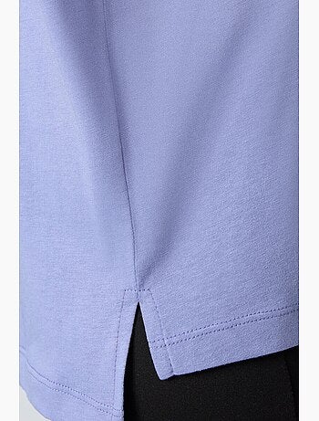 Camiseta oversize de algodón-modal con cuello redondo tommy