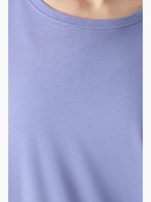 Camiseta oversize de algodón-modal con cuello redondo tommy - Kiabi