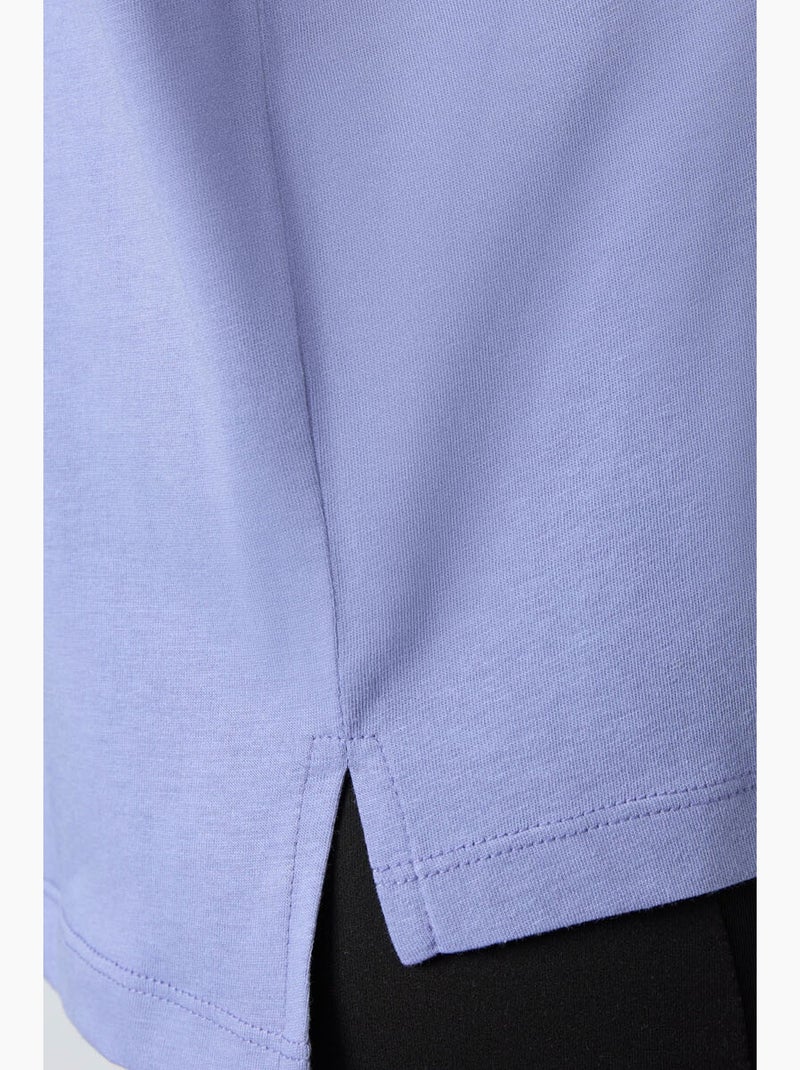 Camiseta oversize de algodón-modal con cuello redondo tommy Azul - Kiabi