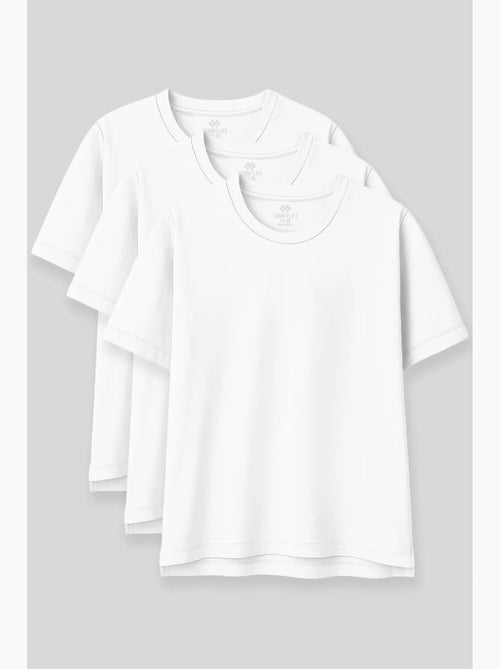 Camiseta oversize de algodón-modal con cuello redondo tommy - Kiabi