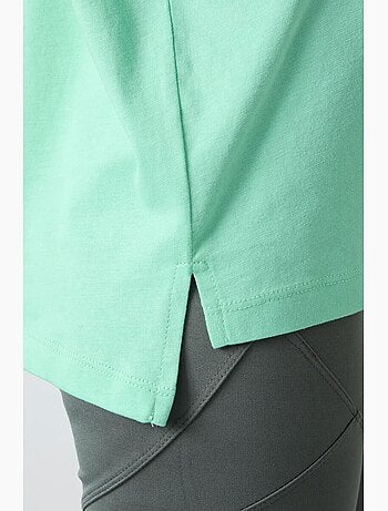 Camiseta oversize de algodón-modal con cuello redondo tommy