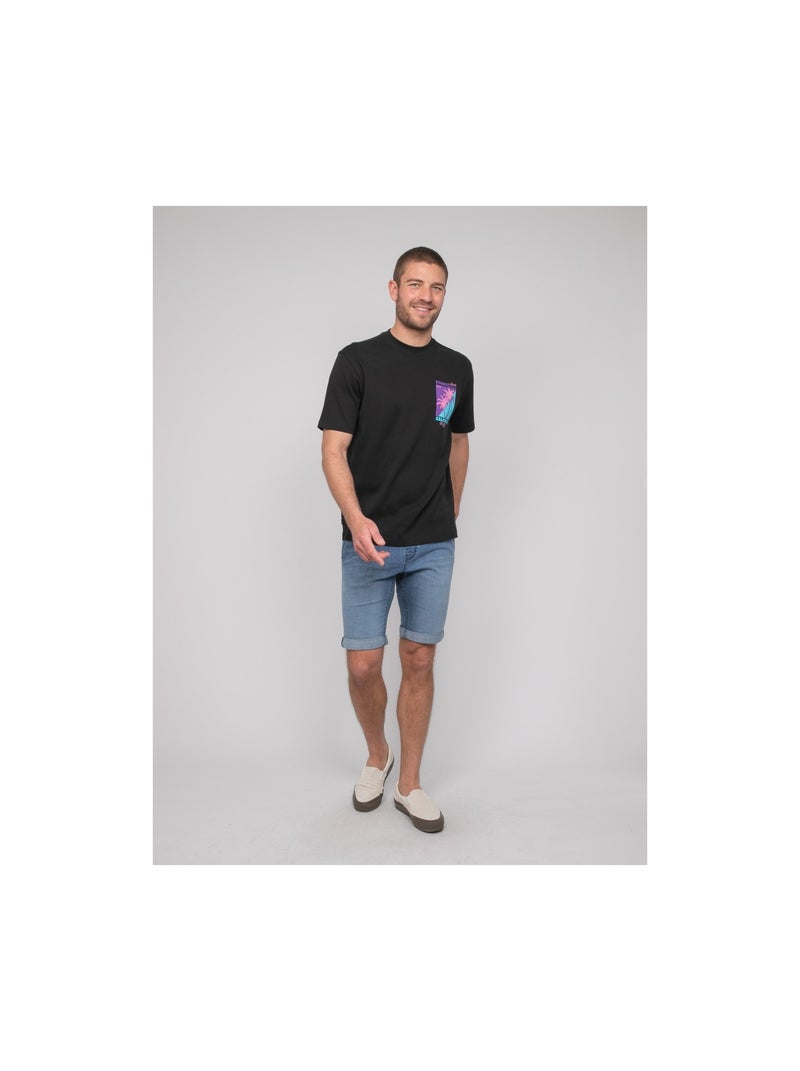 Camiseta oversize de algodón NAHATOL Negro - Kiabi