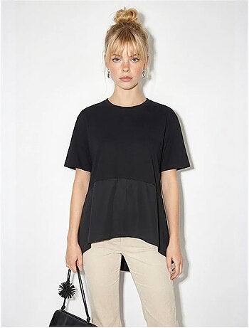 Camiseta oversize de cuello redondo lucci