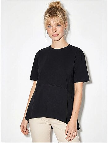 Camiseta oversize de cuello redondo lucci