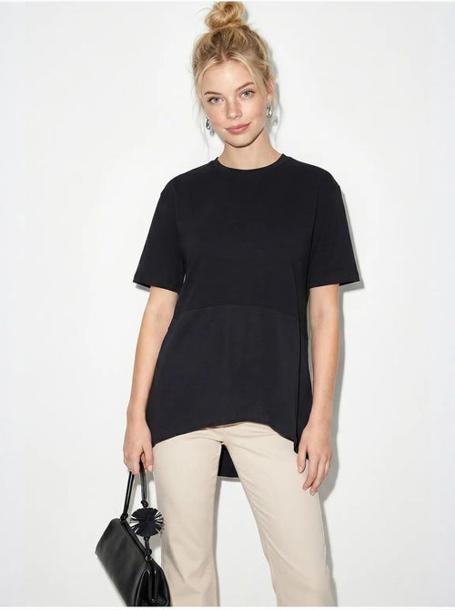 Camiseta oversize de cuello redondo lucci - Kiabi