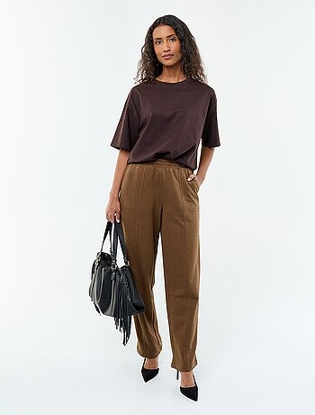 Camiseta oversize de cuello redondo