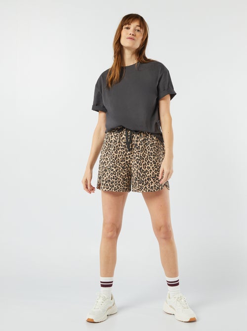 Camiseta oversize de cuello redondo - Kiabi