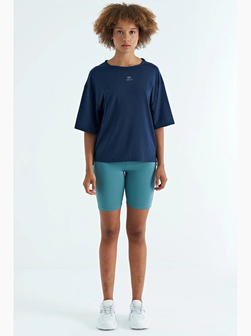 Camiseta oversize de cuello redondo tommy - Kiabi Camiseta oversize de cuello redondo tommy - Kiabi