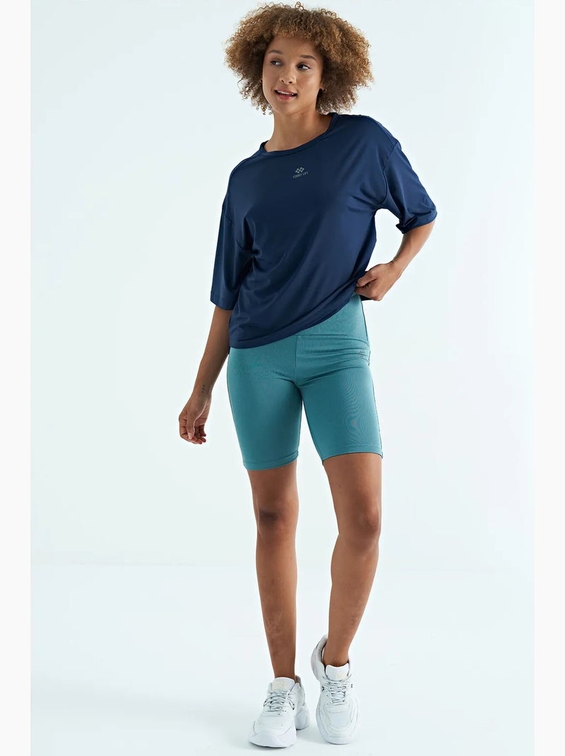 Camiseta oversize de cuello redondo tommy Azul cobalto - Kiabi