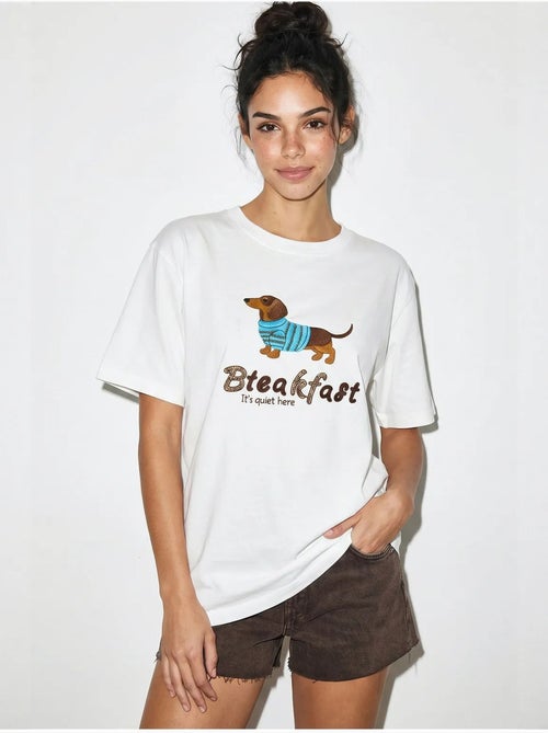 Camiseta oversize de jersey de algodón estampada lucci - Kiabi Camiseta oversize de jersey de algodón estampada lucci - Kiabi