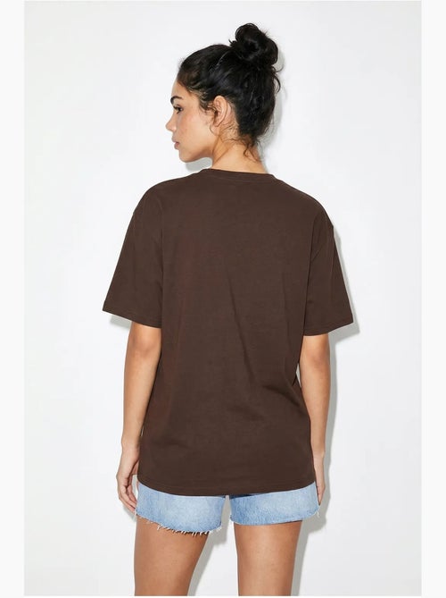 Camiseta oversize de jersey de algodón estampada lucci - Kiabi