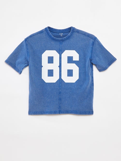 Camiseta oversize de manga corta - Kiabi
