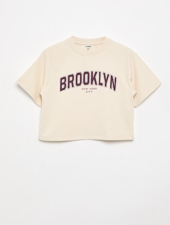 Camiseta oversize de manga corta