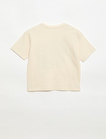 Camiseta oversize de manga corta estampada