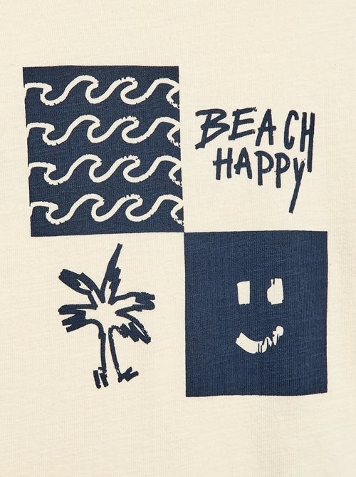 Camiseta oversize de manga corta estampada - Kiabi