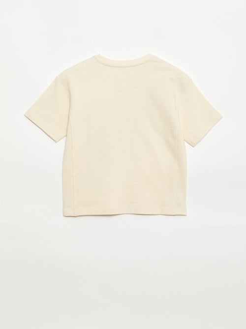 Camiseta oversize de manga corta estampada - Kiabi