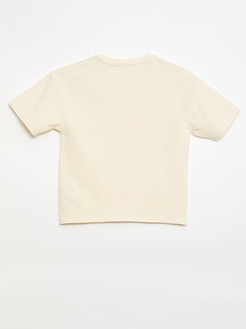 Camiseta oversize de manga corta Gris - Kiabi