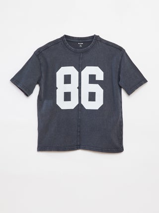 Camiseta oversize de manga corta