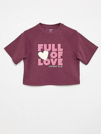 Camiseta oversize de manga corta