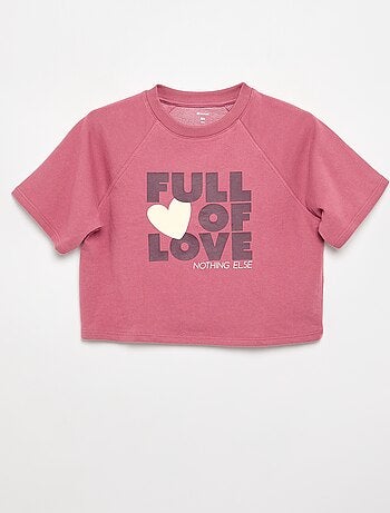 Camiseta oversize de manga corta