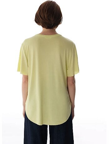 Camiseta oversize de modal con cuello redondo penti