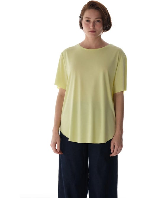 Camiseta oversize de modal con cuello redondo penti - Kiabi