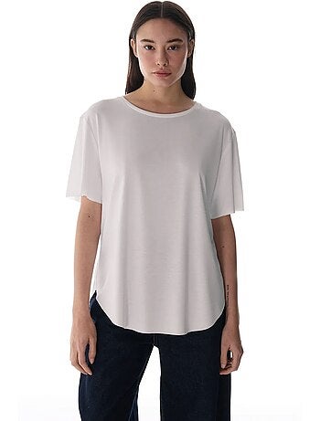 Camiseta oversize de modal con cuello redondo penti