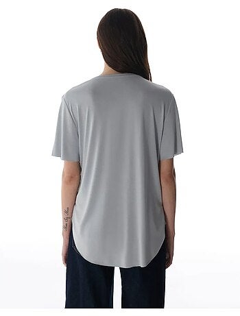Camiseta oversize de modal con cuello redondo penti