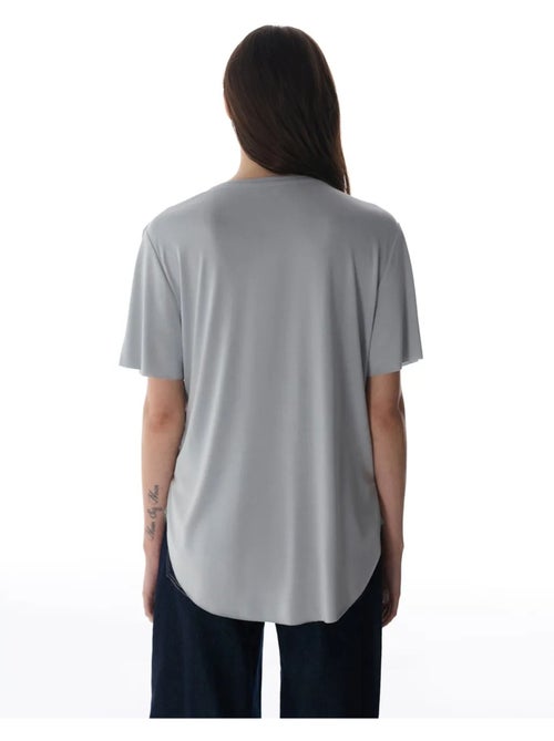 Camiseta oversize de modal con cuello redondo penti - Kiabi