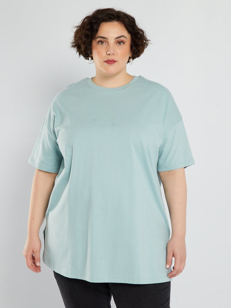 Camiseta oversize de punto AZUL - Kiabi