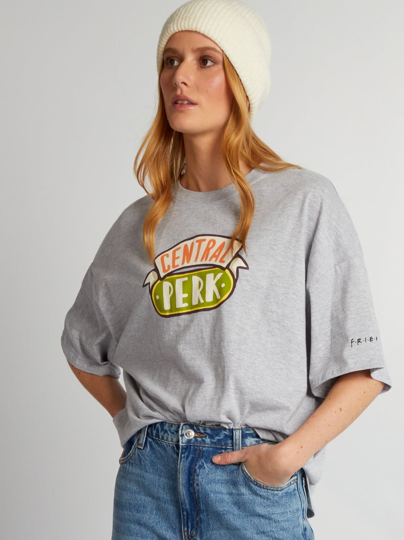 Camiseta oversize de punto 'Friends' GRIS - Kiabi