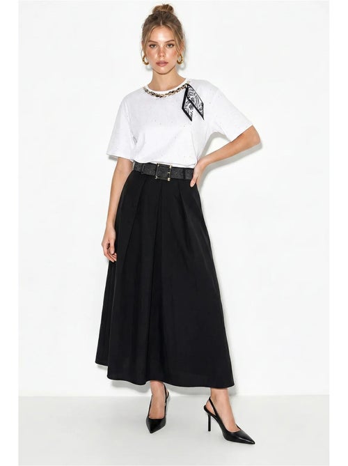 Camiseta oversize de punto jersey de algodón con cuello redondo lucci - Kiabi Camiseta oversize de punto jersey de algodón con cuello redondo lucci - Kiabi