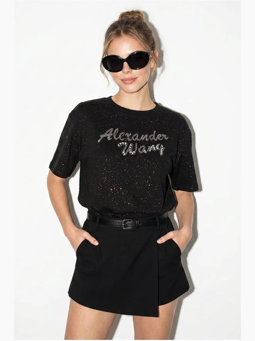 Camiseta oversize de punto jersey de algodón estampado lucci - Kiabi