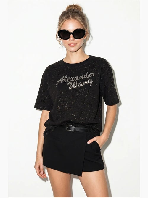 Camiseta oversize de punto jersey de algodón estampado lucci - Kiabi