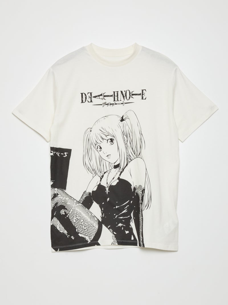 Camiseta oversize 'Death Note' BLANCO - Kiabi