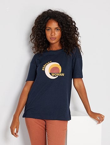 kiabi camiseta blanca mujer