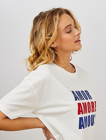 Camiseta oversize 'eco-concepción' - Kiabi