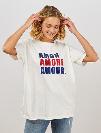 Camiseta oversize 'eco-concepción' - Kiabi