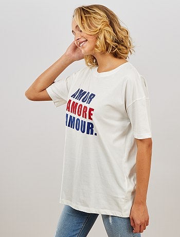 Camiseta oversize 'eco-concepción' - Kiabi