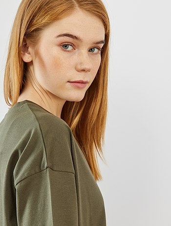 Camiseta oversize 'eco-concepción' - Kiabi